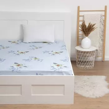 Простыня Этель «Кувшинки» 150220 см, бязь, 125 г/м, 100% хлопок