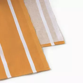 Простыня евро «Этель» Mustard stripes, 220240 см, хлопок 100%, поплин