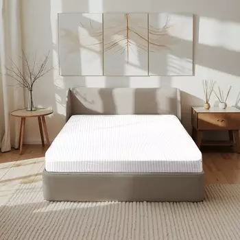 Простыня Этель White stripes 160*200*25 см, жатый хлопок, 140 гр/м2, 100% хлопок