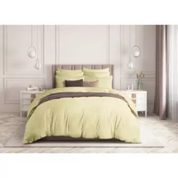 Простыня Linden, размер 180х220 см, цвет желтый