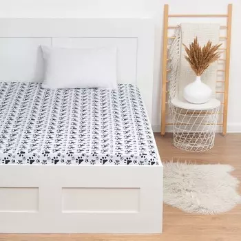 Простыня LoveLife Cat 150х220 см, 100% хлопок, поплин, 125 г/м