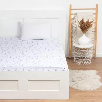 Простыня LoveLife «Одуванчики» 150х220 см, 100% хлопок, поплин, 125 г/м