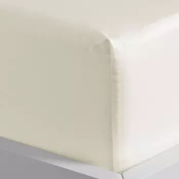 Простыня на резинке 200х200/20см, цв.бежевый, трикотаж 110г/м хл100%