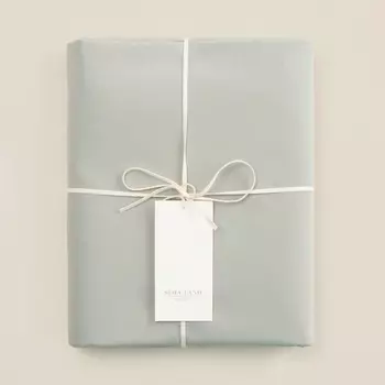 Простыня на резинке 300ТС SL Home Percale 180200+30 см, олива, 100% хлопок