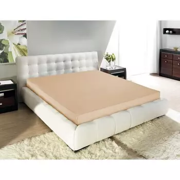 Простыня на резинке Beige, размер 180х200х20 см