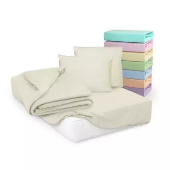 Простыня на резинке Cleo, трикотаж, размер 200x200x25 см