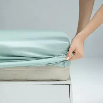 Простыня на резинке «Ферги», размер 200х160х25 см, цвет мятный