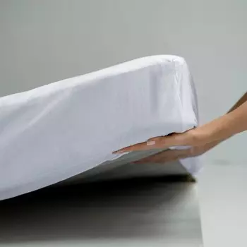 Простыня на резинке «Эра», размер 200х160х25 см, цвет белый