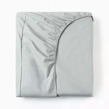 Простыня на резинке Этель 160*200*25 см, цв.зеленый, 100% хлопок, перкаль,114 г/м