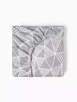 Простыня на резинке Этель 160*200*25 см "Калейдоскоп", 100% хлопок, поплин, 125гр/м2