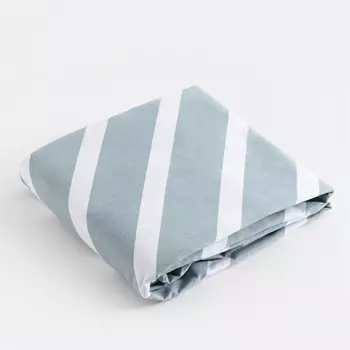 Простыня на резинке Этель «Диагональ», 140200+25 см, 100% хлопок, бязь