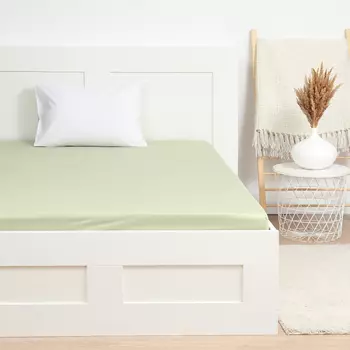 Простыня на резинке LoveLife Young grass 160*200+25 см, сатин, 125г/м