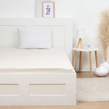 Простыня на резинке Монро 160х200х25, цв.слоновая кость, полисатин 80г/м, пэ100%