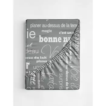 Простыня на резинке «Письма», размер 120х200x20 см