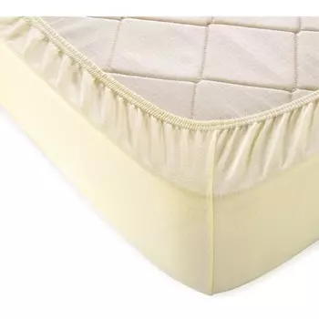 Простыня на резинке, размер 120х200х20 см, цвет молочный