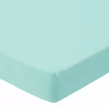 Простыня на резинке, размер 140х200х20см, морской, кулирка 120гр, 100% хлопок