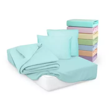 Простыня на резинке Cleo, трикотаж, размер 180x200x25 см