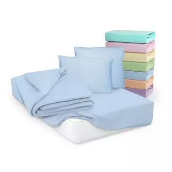 Простыня на резинке Cleo, трикотаж, размер 180x200x25 см