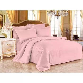 Простыня на резинке, размер 90х200 см, цвет розовый