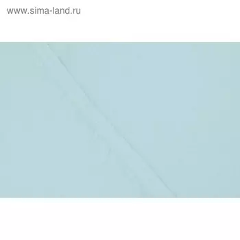 Простыня на резинке, размер 90х200х20 см, трикотаж, цвет голубой