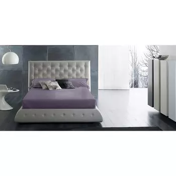 Простыня на резинке Satin Luxe, размер 160x200x25 см, цвет драгоценный аметист