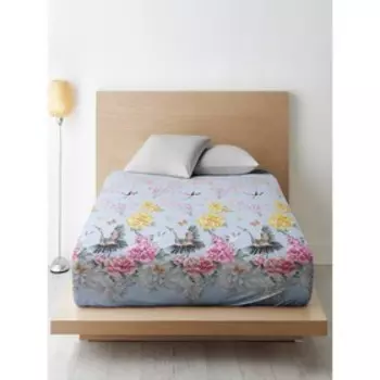 Простыня на резинке «Журавли», размер 200х200x20 см