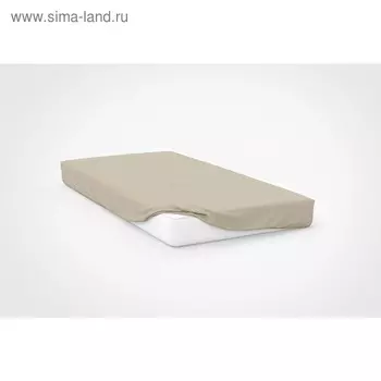 Простыня, размер 120×200×20 см, цвет бежевый