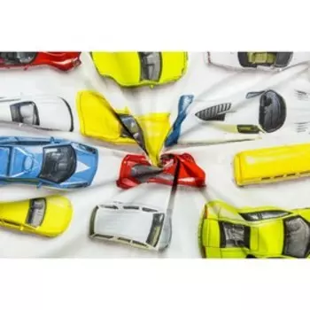 Простыня, размер 150 210 см, принт модельки