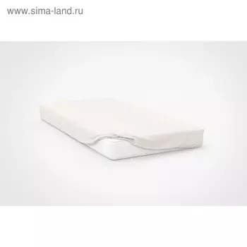 Простыня, размер 160×200×20 см, цвет молочный