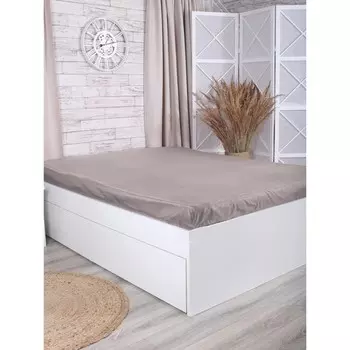 Простыня, размер 160x200x25 см, цвет пыльно-розовый
