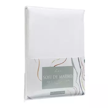 Простыня, размер 180х230 см, цвет белый