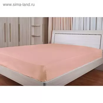 Простыня, размер 215х220 см, цвет розовый