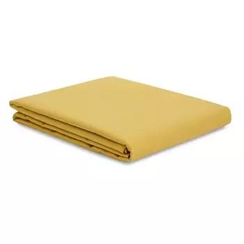 Простыня, размер 240х260 см, цвет горчичный