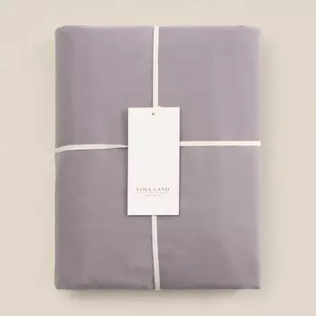 Простыня евро SL Home Cotton, 245260 см, серая, жатый хлопок