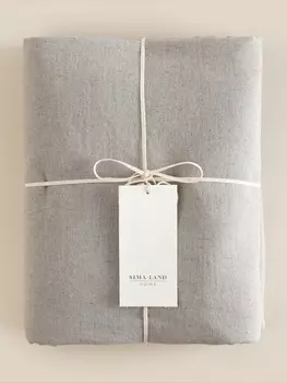 Простыня SL Home Linen collection 200*220 см , цв.серый, лён30%/хлопок70%