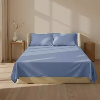 Простыня 1.5 спальная SL Home Modal, 160235 см, синяя, модал