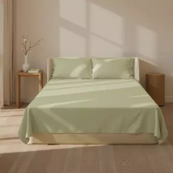 Простыня евро-макси SL Home Modal, 235280 см, оливковая, модал