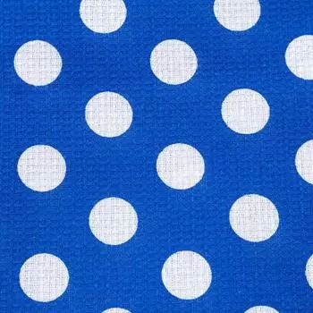 Простыня вафельная для бани Экономь и Я «Горох» 150х180 см, цвет синий, 150 гр/м2, 100% хлопок