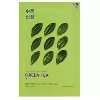 Противовоспалительная тканевая маска Holika Holika Green Tea, зеленый чай