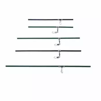 Противозакручиватель, прямой, 25 см, 10 шт, цвет чёрный