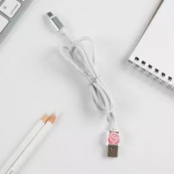 Провод Micro USB в колбе "Shine", 1м
