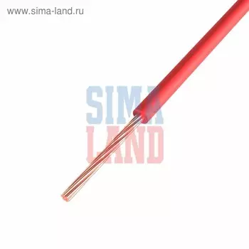 Провод REXANT ПГВА, 1х1 мм, бухта 100 м, красный