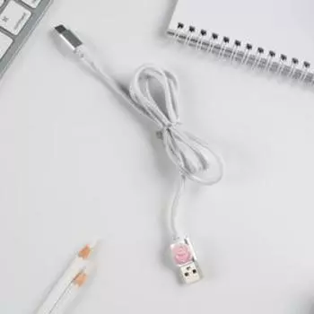 Провод Type C в колбе "Shine"", 1м