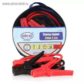 Провода прикуривателя 200А, медь, 2,5 м, ALCA, в сумке