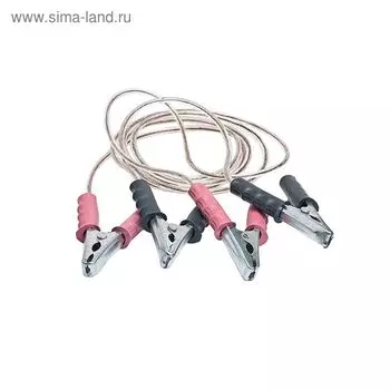 Провода пусковые "ГЛАВДОР" 200А 2 м, медные, силиконовая обмотка