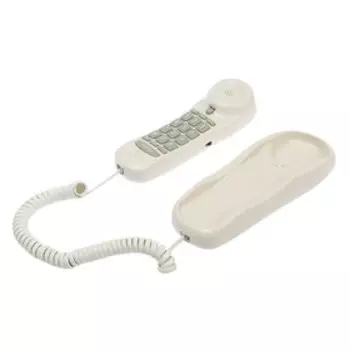 Проводной телефон Ritmix RT-003, настольно-настенный, набор на трубке, белый