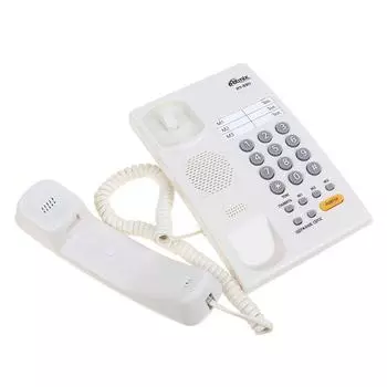 Проводной телефон Ritmix RT-330, мелодия на удержании звонка, Hi-Low, белый