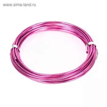 Проволока бонсайная,2 мм х 5 м, фуксия