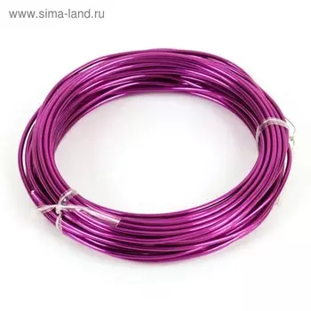 Проволока бонсайная, 2 мм x 10 м, фуксия