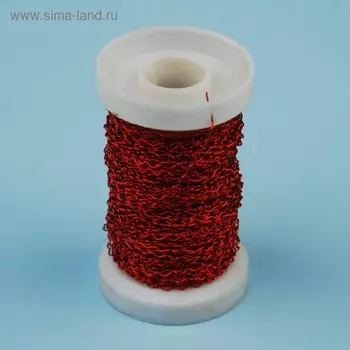 Проволока «Бульонка» 0.3 мм х 36 м, 35 г, красная